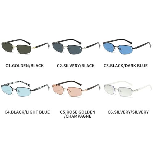 willochra Small Oval Sunglasses For Women Men Retro Fashion Metal Cat Eye Sun Glasses Vintage Retro 90s Trendy Sun Glasses3