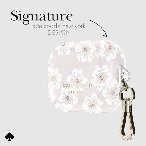 kate spade new york AirPods Pro Protective Case with Keychain Ring - Hollyhock Cream, Compatible with AirPods Pro 2nd/ 1st Generation by kate spade new york - Image 3