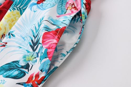 Image of SANGTREE Family Matching Hawaiian Outfits , Casual Beach Travel Clothes ,Vacation Clothing Set for Women & Men & Girls & Boys