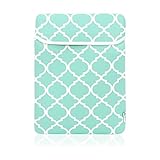 TopCase Hot Blue / Turquoise Quatrefoil / Moroccan Trellis Sleeve Bag Case Cover for ALL Laptops 13-inch 13