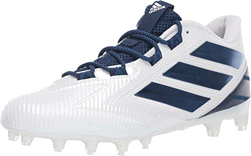 adidas Men's Freak Carbon Low Football Shoe, White/Collegiate Navy/White, 8.5 M US
