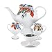 Duality 15-częściowy porcelanowy zestaw do herbaty dla 12 osób