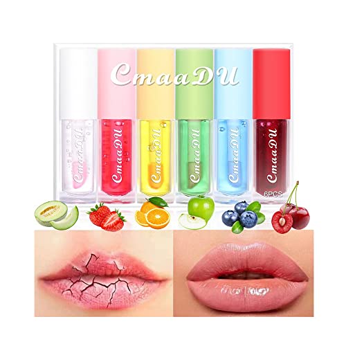 6 lápices labiales decolorados, lápices labiales con sabor a fruta, lápices labiales hidratantes,conjuntos de esmalte labial decolorado