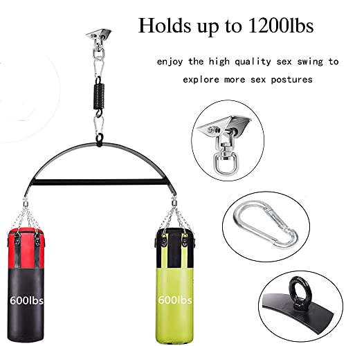 Cozyall Sex Swing For Adult Sex Play, Couple Toys 360 Spinning Swing Set With D-Ring Frame And Spring For More Sex Position Bdsm Sex Toy Sex Furniture For Women Men Lovers #TOP2