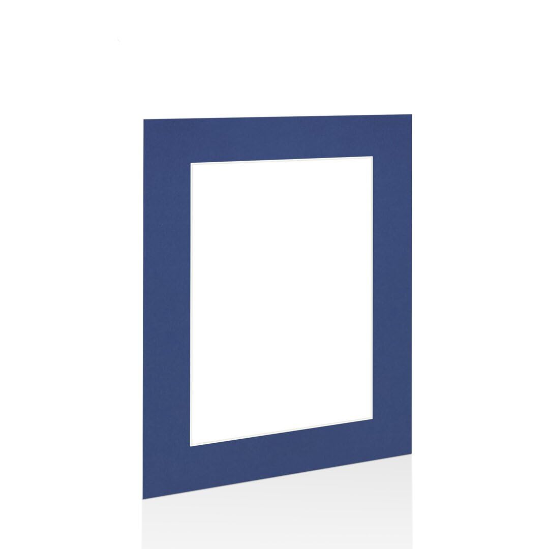 Procut Global 24x18" Blue Picture Mounts to Fit 18x12" Aperture - Precision Cut Cardboard Photo Mount - Ideal for Frames, Prints, Artwork & Certificates - Sizes & Colours Available — image 1