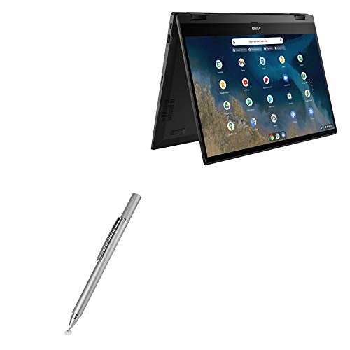 BoxWave Stylus Pen Compatible with ASUS Chromebook Flip CM5 (CM5500) - FineTouch Capacitive Stylus, Super Precise Stylus Pen - Metallic Silver