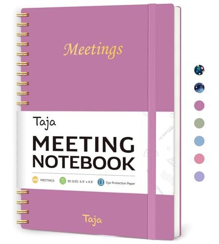 Meeting Notebook for Work Organization - Work Planner Notebook with