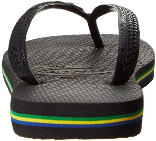 Havaianas Men's Brazil Flip Flop Sandal, Black, 9-10 M US