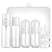Produktbild Wilxaw Reiseflaschen Set, 8 Stück Transparent Auslaufsicher Flüssigkeitsbehälter und Zubehör mit Aufbewahrungskoffer, Hartschalenkapsel Reise Kosmetische Leere Flasche für Shampoo Creme