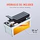 VEVOR 700 bar Lufthydraulische Pumpe 1,6L Hydraulikpumpe 0,8L/min (ohne Last) 0,16L/min (Belastung) Hydraulische Fußpumpe mit 2m Schlauch Luft Fußpumpe Autoreparatur Öltakelage Maschinenwartung