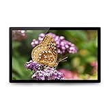 Spacmirrors Digital Photo Frames Black/White 27-inch Digital HD IPS Screen Wall-Mounted Advertising Player Video Player Product Size: 66 * 39.8 * 3.5CM (Black)