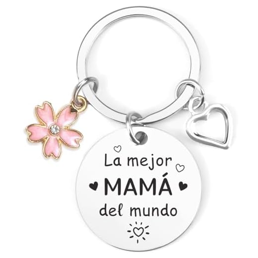 Aonveki Regalo Mama, Regalos Madre Cumpleaños, Regalo Dia de la Madre, Llavero Mama, la mejor mama del mundo