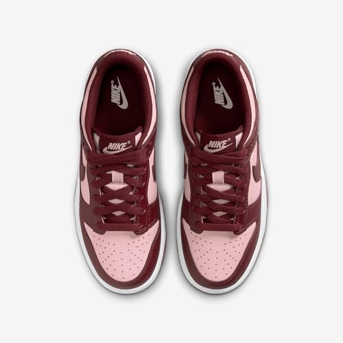 Nike Dunk Low Big Kids' Shoes (FB9109-600, Dark Team Red/Echo Pink/White/Dark Team Red)4