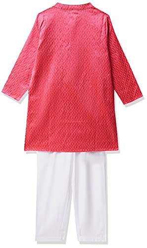 Image of Amazon Brand - Jam & Honey Regular Boys Kurta Sets (AW21KPJM01 Pink 4-5 Years)