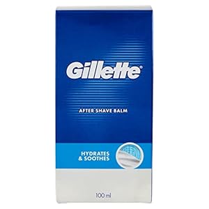 Gillette Aftershave Balm 3-in-1 Moisturises and Soothes Skin with SPF +15 100ml