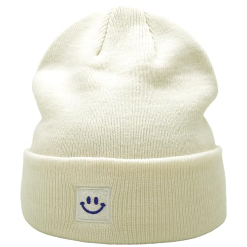 Image of 55cube Unisex Winter Beanie Hats Warm Thick Knit Cuffed Skullcaps