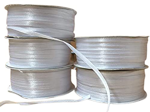 Subito disponibile Nastro in Raso Bianco 3 mm x 100 Metri