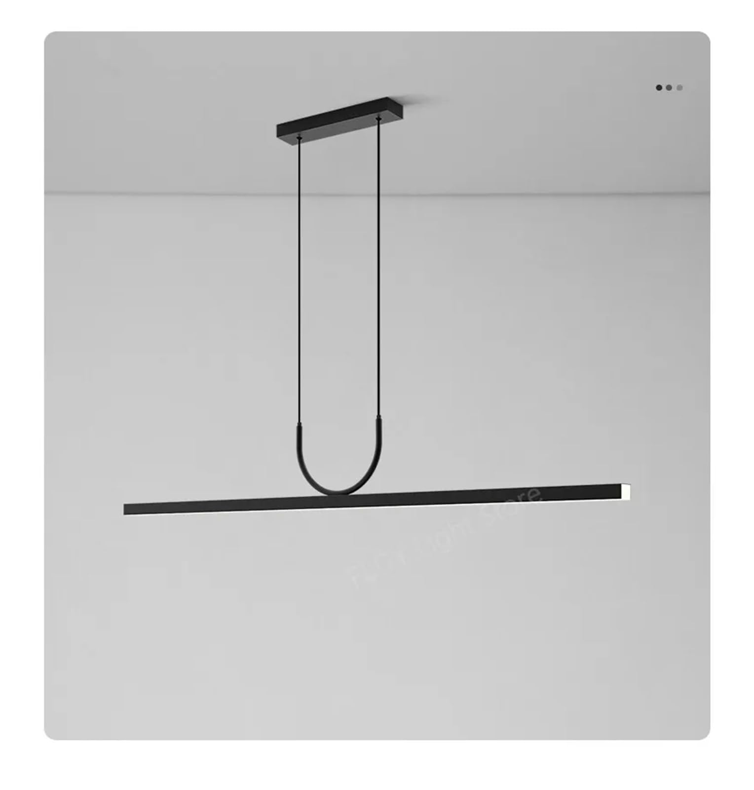 Chandelier scandinave à longue lumière diffuse pour tea room