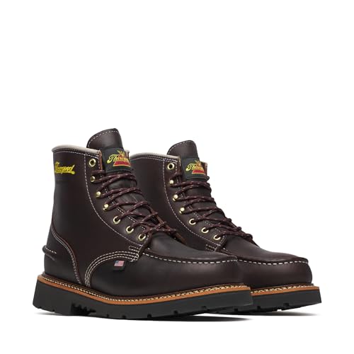 Thorogood 1957 Flyway 6” Waterproof Moc Toe Hunting Boots for Men - Premium Full-Grain Leather with Slip-Resistant Heel Outsole and Shock-Absorbing Footbed2