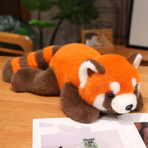 YABINA TOYS レッサーパンダ ぬいぐるみ ふかふか 動物抱き枕 アライグマ 狐 キツネ玩具 かわいい 癒しグッズ (レッサーパンダ, 60cm)