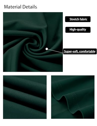 Image of Women's Off Shoulder Short Sleeve Cocktail Swing Dress | Elegant Wedding Guest, Midi Length, Asymmetrical Neck, Belted, Front Side Slit, Side Pockets, Formal Occasions, Day to Night