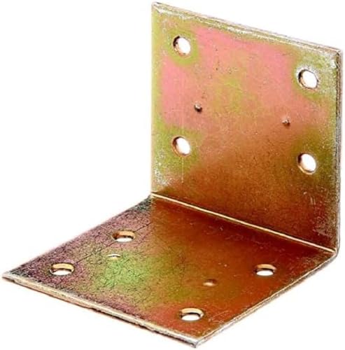 Wide-Angle Bracket Unequal Yellow-Galvanised Bulk Pack 60 x 60 x 60 mm / 25 Stk.