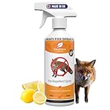 Eco Fox Repellent Big Value 1L Stop Foxes In Garden Anti Fox Fouling Spray Fox Deterrent Stop Fouling Digging Scratching Natural Humane Citrus Spray