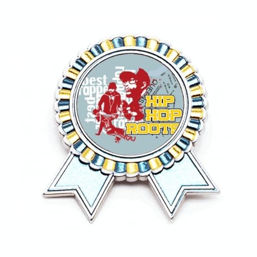 Broche Culture Boy Hip Hop pour customiser vos vêtements sans couture en métal