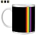 Produktbild Stuff4 Tee/Kaffee Becher 350ml/Regenbogen Streifen/LGBT Gay Pride/Weißkeramik/ST10