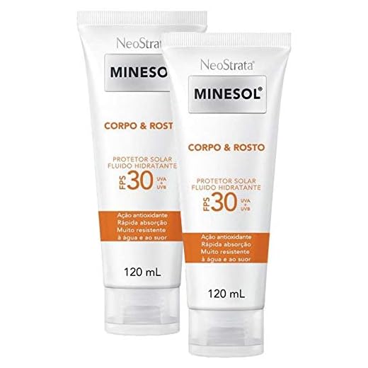 Kit 2 Protetor Solar Corpo e Rosto Neostrata Minesol Fps 30 120ml