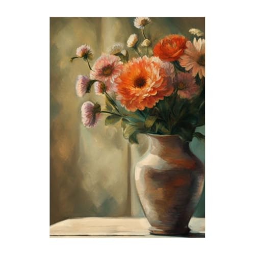 GAEKKO Quadro da parete Bellissimi fiori in un vaso su vetro acrilico senza cornice 20 x 30 cm