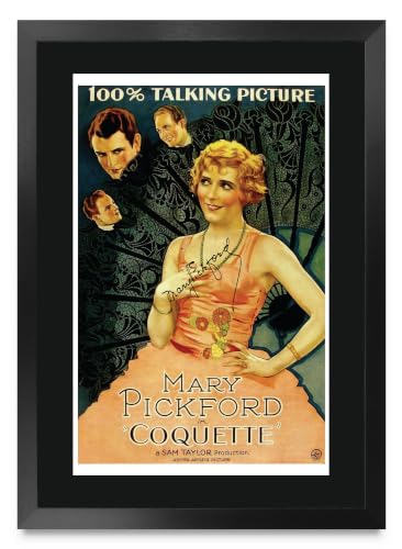 Cartel de Mary Pickford 1949 de la marca HWC Trading foto enmarcada A3