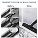 CELOX Grout Brush with Long Handle, Tile Grout Cleaner Brush for Tile Floors, for Shower Tile, for Cleaning Grout