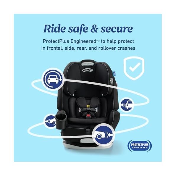 Graco-Grows4Me-4-in-1-Car-Seat-Convertible-Infant-to-Toddler-Car-Seat-and-Booster-West-Point-Design-for-10-Years-of-Safe-Comfortable-Journeys