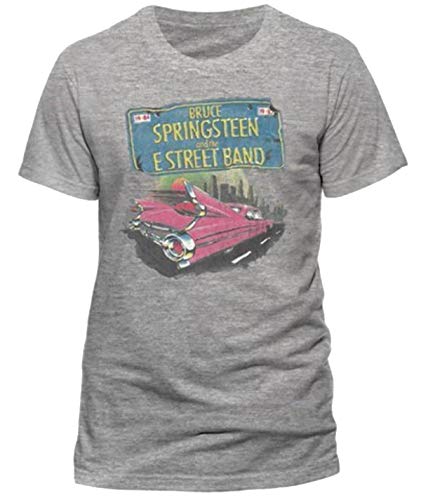 Bruce Springsteen Pink Cadillac E Street Band Officiel T-Shirt Hommes Unisexe - Les Beatles, Paul McCartney, John Lennon, RIngo Starr, George Harrison Bruce Springsteen Pink Cadillac E Street Band Officiel T-Shirt Hommes Unisexe