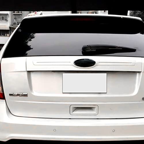 Image of SANRILY 4.9 Inch Black Oval American Flag Emblem for Ford F150 F250 F350 4.9 inch x 2 inch Decal Badge Nameplate for Ford Edge Explorer Ranger Car Emblem Replacement Cover