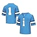 Little King NCAA Toddler-Touchdown Pass-Team Football Jersey-North Carolina-Carolina Blue #1-4T