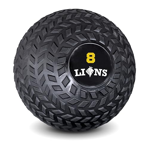 Lions Slam Ball - Heavy Duty Weights Medicine Ball Rubber Power Strength Training, Fitness Home Gym Exercise 5kg 8kg10kg 12kg 15kg (8kg, Tyere-Black) - Image 3