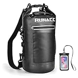RUNACC Dry Bag Wasserdicht Taschen Packsack wasserdichte Tasche für Herren Dry Tasche und Lang Verstellbarer Schultergurt für Boot und Kajak Angeln Rafting Schwimmen Camping und Snowboarden 20L