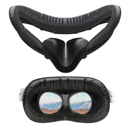 VR Face Pad per Oculus Quest 2, interfaccia facciale e copertura facciale di ricambio compatibile con Meta Quest 2 fori...