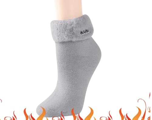 Image of DYMIAG 3 Pairs Women's Warm Winter Thermal Thick Socks - Crew Length Boot Super Soft Socks Gifts for Women, Mom