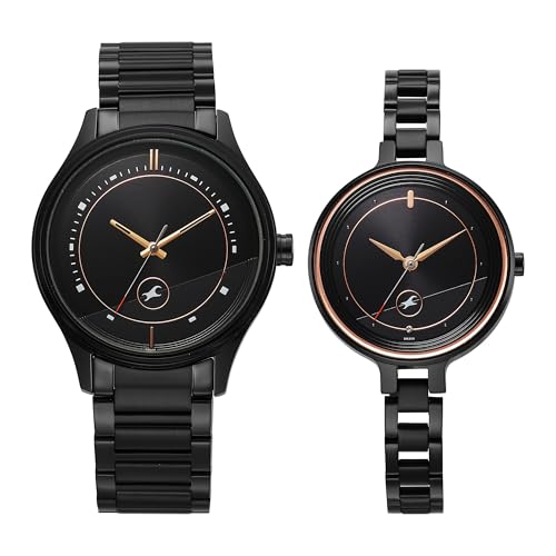 Image of Fastrack Mixmatch 4.0 Black Dial Pair Watch