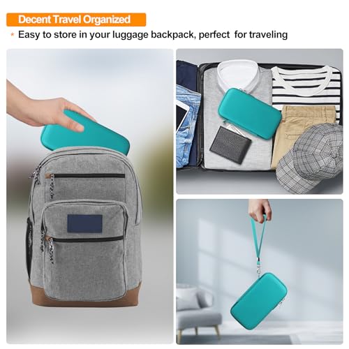 Image of Elonbo Diabetic Supplies Travel Case for Glucose Meter Diabetes Testing Kit | Portable Diabetes Testing Kit Storage Organizer Bag, Glucose Meter Insulin Pen Carrying Case for Test Strips Lancets, Green+