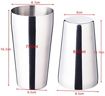 Miniatura 4 de ADUH Professional Bartenders and Family Bars 4 Piece Set of Boston Cocktail Shaker Bartender Kit (Color  750 600ML15 30ML)