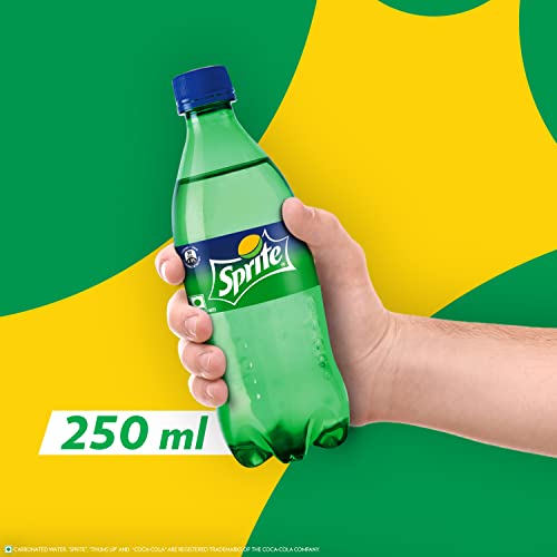 Image of Sprite Lemon-Lime Flavoured Cold Drink | Refreshing Taste | Clear Soft Drink with No Added Colours | Recyclable PET Bottle, 250 ml (Pack of 16)