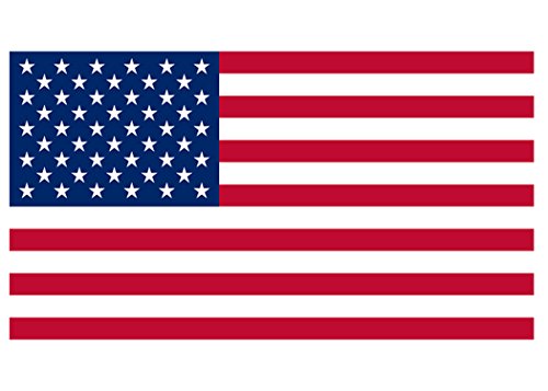 Rogue River Tactical American Flag Patriotic Stars And Stripes Auto Decal Bumper Sticker 5X3” - Industrial Strength Vinyl Decal For Cars, Trucks, Rv, Suv’s & Boats - Support Us Military (Original) #TOP17