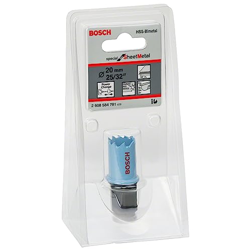 Bosch Professional 1X Sega A Tazza Special For Sheet Metal (Per Lamiere Di Acciaio Inossidabile, Lamiere Di Acciaio, Ø 20 Mm, Accessori Per Foratrice)