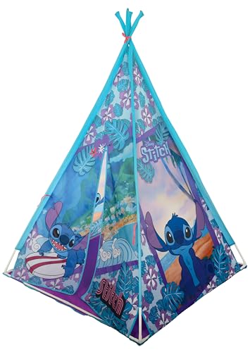 Disney Tente de Jeu Stitch pour Enfants | Design sous Licence Officielle pour des Jeux imaginatifs en intérieur et en extérieur | Cachette tipi pour Filles et garçons...