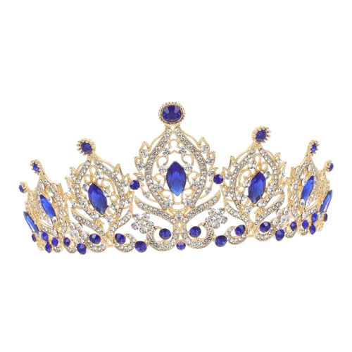 Coronas de cumpleaños para mujeres con detalles de cristal fino Miss Novia