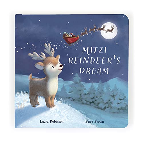 Jellycat Mitzi Reindeer’s Dream: A Baby Board Book Children's Book